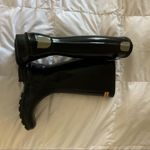 Hunter Boot Original High Gloss Waterproof Boots - Picture 4 of 5
